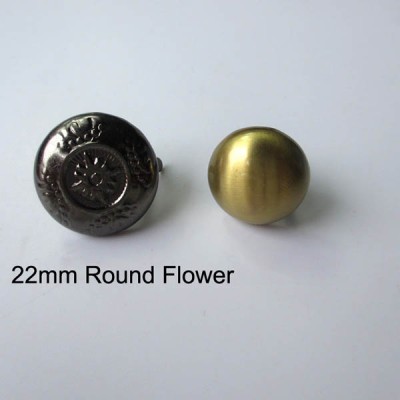 XL104 Dome Flower Studs 22mm 100pcs/bag