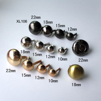 XL106 Dome Studs 22mm 100pcs/bag