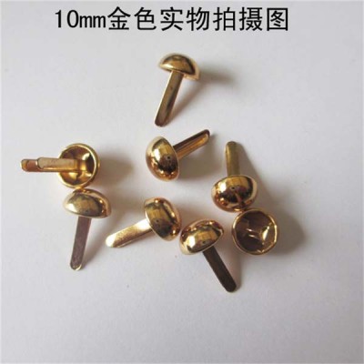 XR1012 Dome Studs(iron/brass) 10mm 1000pcs/bag
