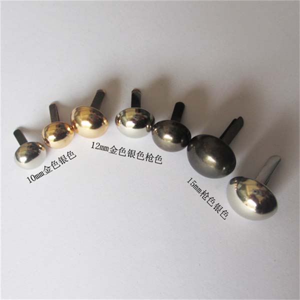 XR1219 Dome Studs(iron/brass) 12mm 1000pcs/bag