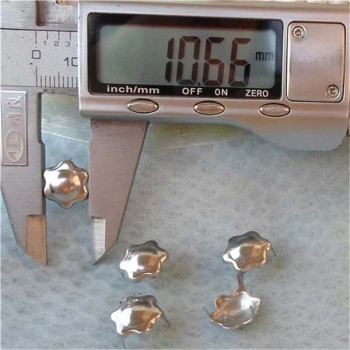 A022 Flower Studs(iron/brass) 10.6x2.5m 1000pcs/bag