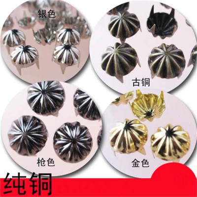A023 Flower Studs(iron/brass) 9x3.5mm  1000pcs/bag