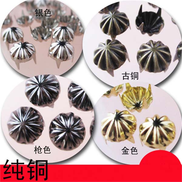 A023 Flower Studs(iron/brass) 9x3.5mm  1000pcs/bag
