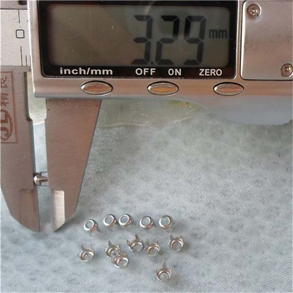 A038 Hollow Studs(iron/brass) 3.5x3mm 1000pcs/bag