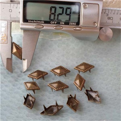 A049 Rhombus Studs(iron/brass) 16x3mm 1000pcs/bag
