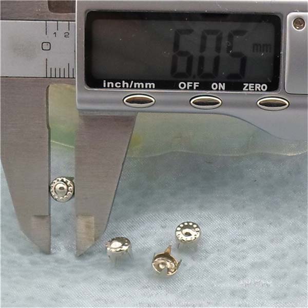 A06457 Flower Studs(iron/brass) 6x4.5mm 1000pcs/bag