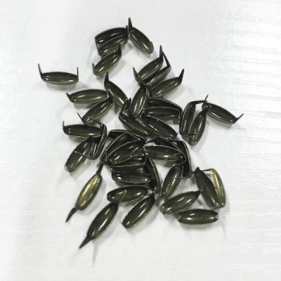B105 Oval  Iron/Brass Studs 9x3.5mm 1000pcs/bag