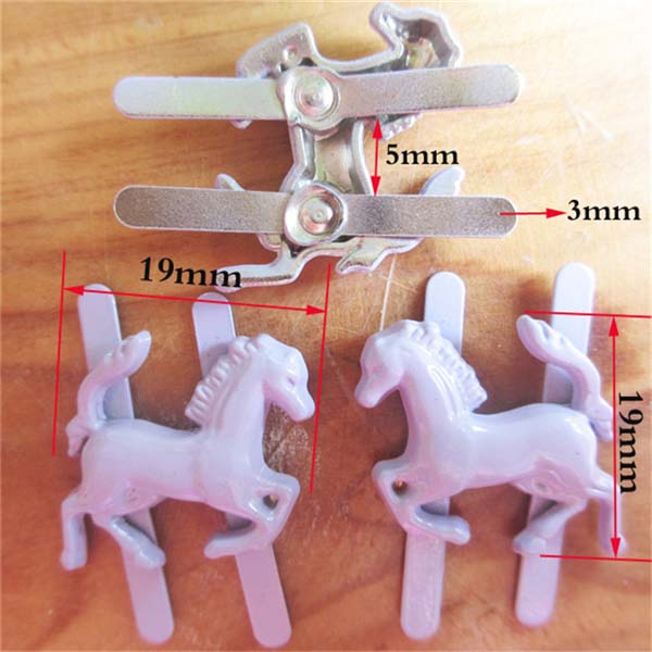 XL1919 Horse Alloy Studs 19x19mm 100pcs/bag
