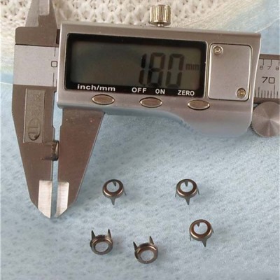 ZZKX-0007 Hollow Studs(iron/brass) 7x2mm 1000pcs/bag