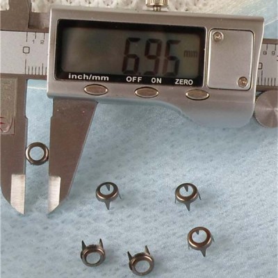 ZZKX-0007 Hollow Studs(iron/brass) 7x2mm 1000pcs/bag