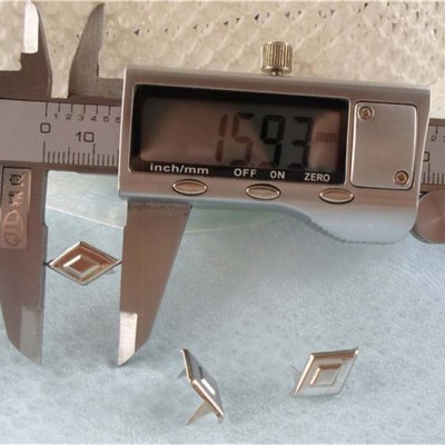 ZZLX-0085 Rhombus Studs(iron/brass) 16x8.5mm 1000pcs/bag