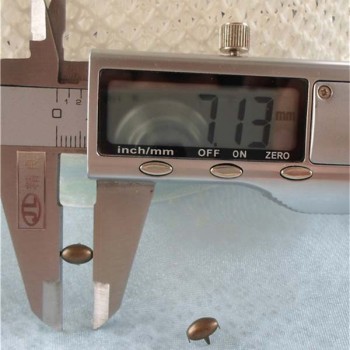 ZZTY-0007 Oval Studs(iron/brass) 7x5mm 1000pcs/bag