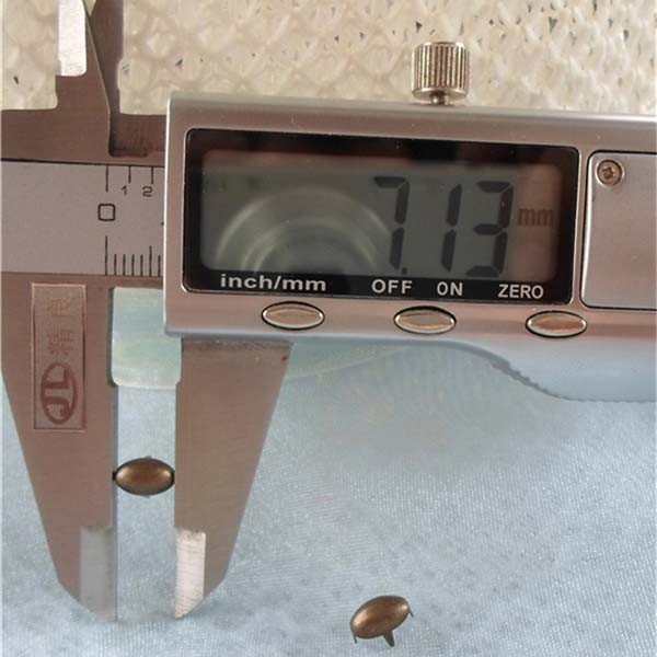 ZZTY-0007 Oval Studs(iron/brass) 7x5mm 1000pcs/bag