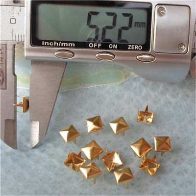 A003 Brass Pyramid Studs(iron/brass) 6x2mm 1000pcs/bag
