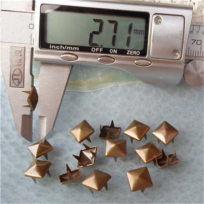 A005 Pyramid Studs(iron/brass) 8x3mm 1000pcs/bag