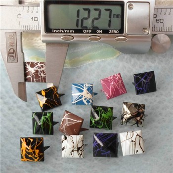 A009Two-Claws Pyramid Two Claws Studs(iron/brass) 12mm 1000pcs/bag