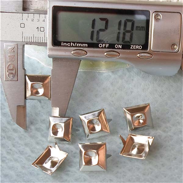 A012 Pyramid Studs(iron/brass) 12mm 1000pcs/bag