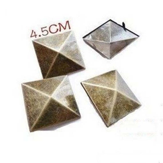 D4545 Pyramid Spikes Studs(iron/brass) 45mm 100pcs/bag