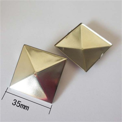XL3535 Silver Pyramid Studs(iron/brass) 35mm 100pcs/bag