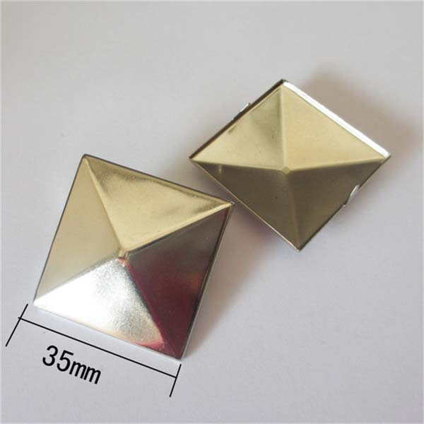 XL3535 Silver Pyramid Studs(iron/brass) 35mm 100pcs/bag