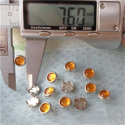 A073 Acrylic Studs(iron/brass) 7.5mm 1000pcs/bag