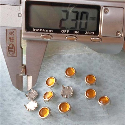 A073 Acrylic Studs(iron/brass) 7.5mm 1000pcs/bag