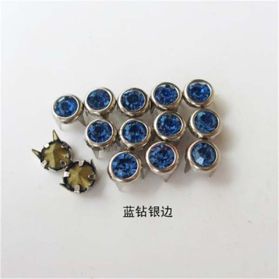 A078 Brass A diamond studs 6mm 1000pcs/bag