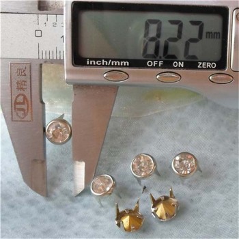 A080 Brass A diamond studs 8mm 1000pcs/bag