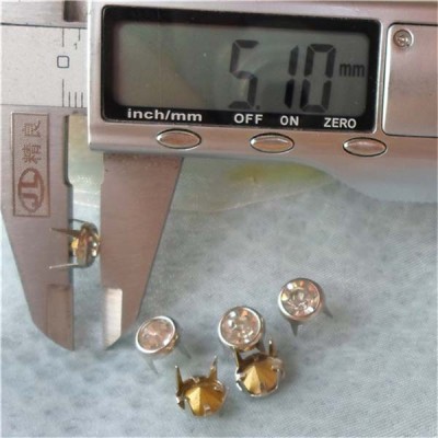 A080 Brass A diamond studs 8mm 1000pcs/bag