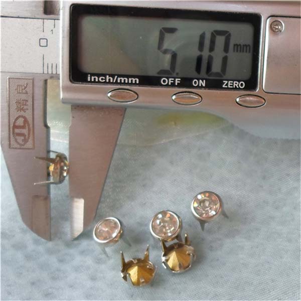 A080 Brass A diamond studs 8mm 1000pcs/bag