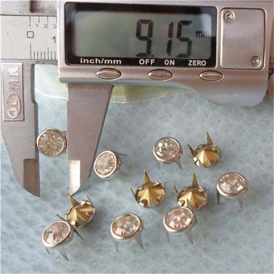A081 Brass A diamond studs 9mm 1000pcs/bag