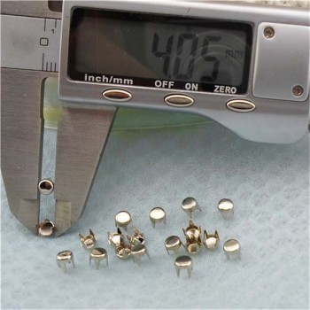 AP0404 Flat Studs(iron/brass) 4mm 1000pcs/bag