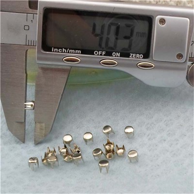 AP0404 Flat Studs(iron/brass) 4mm 1000pcs/bag
