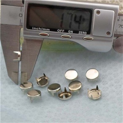 AP0802 Round Flat Brass Studs 8mm 1000pcs/bag