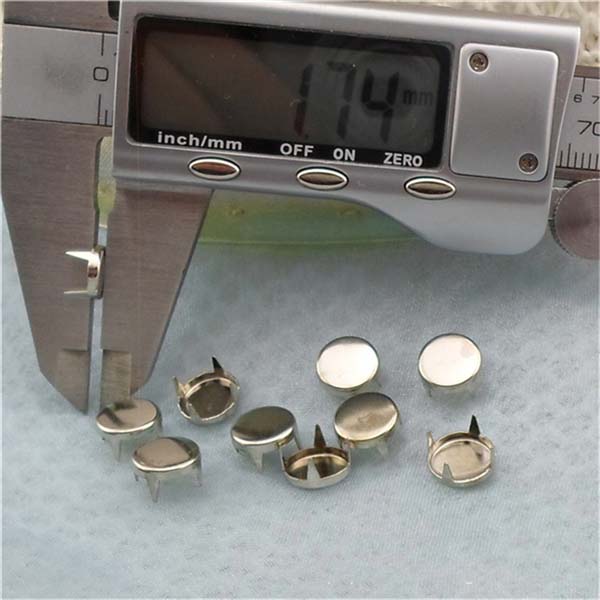 AP0802 Round Flat Brass Studs 8mm 1000pcs/bag