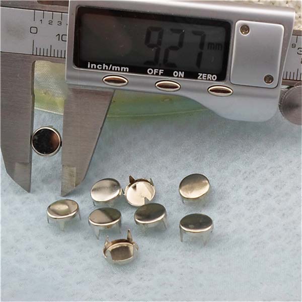 AP0902 Round Flat Studs(iron/brass) 9mm 1000pcs/bag