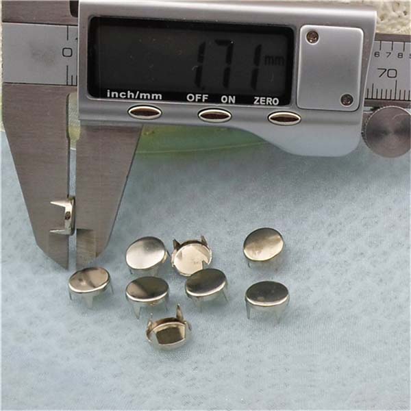 AP0902 Round Flat Studs(iron/brass) 9mm 1000pcs/bag