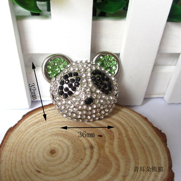 XL101 The new animal buckles,DIY bag accessories,Diamond owl,Panda,Fox,Rivets metal buckles MOQ 10pcs