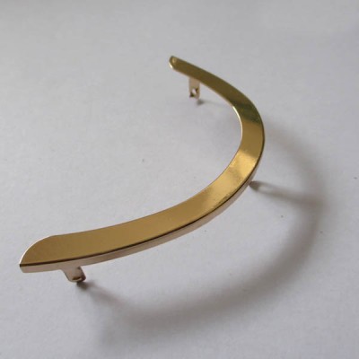 XL110 One pair of light gold glossy metal toe/Flip-flops head sheet metal/Accessories metal buckles sandals 35x85mm MOQ 10pcs