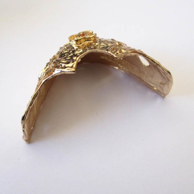 XL115 Retro anti-wolf Toe cap iron/DIY Shoes Accessories/Toe cap decoration/Wrapped with iron nails used directly 35x62mm MOQ 10pcs