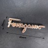 XL124 DIY rivet alphabet clip/Two paw claw nails/DIY light gold buckle decorated small letters 26x45mm MOQ 10pcs
