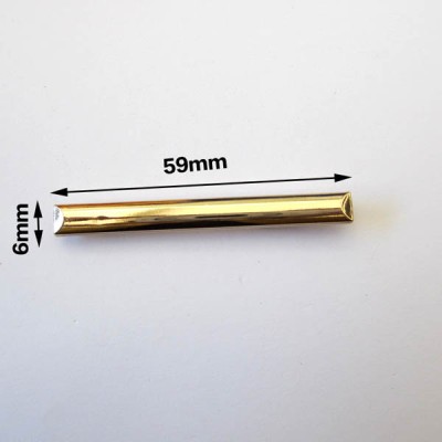 XL126 DIY jewelry accessories elongated strip rivet/Light gold stick/Metal buckles clip 6x59mm MOQ 10pcs