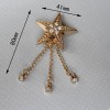 XL129 Five-pointed star rivet tassels buckle/two claws clasp/Decorative accessories bags shoes side decorative rivets 41x80mm MOQ 10pcs