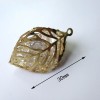 XL132 Crystal leaf bag pendant/Hollow bag crystal handbag pendant/High-end shoes beaded pendant zipper 30x30mm MOQ 10pcs
