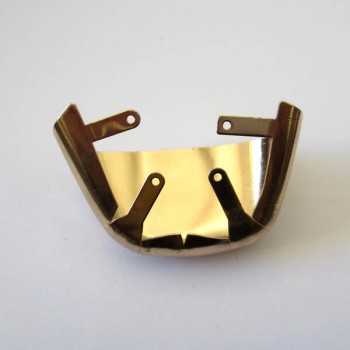 XL133 Square head Toe cap/Decorative buckle/Light Gold/Can be adjusted Toe cap/Decorative iron rivets 32x60mm MOQ 10pcs