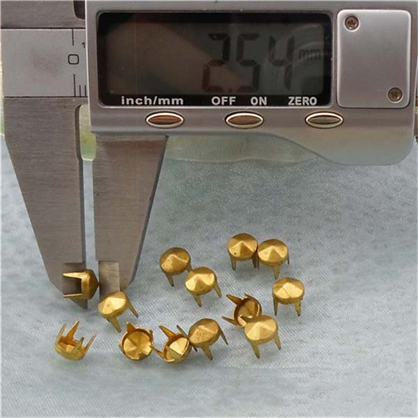 A065 Six Facets Studs For Clothing(iron/brass) 6mm 1000pcs/bag