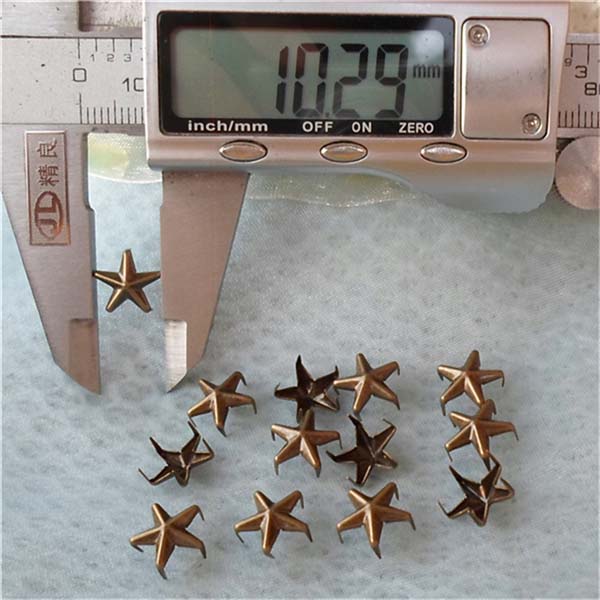 A041Five-Claws Pentagram Studs(iron/brass) 10mm 1000pcs/bag