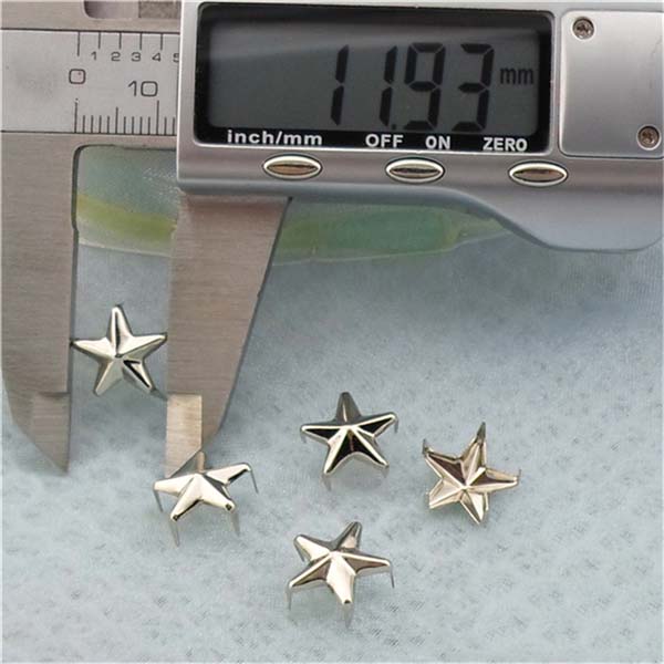 A042 Pentagram Five Claws Studs(iron/brass) 12mm 1000pcs/bag