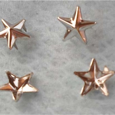 ZZWX-0115 Pentagram Studs For Garments(iron/brass) 11x2mm 1000pcs/bag