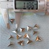 A018 Triangle Studs For Garments(iron/brass) 12mm 1000pcs/bag